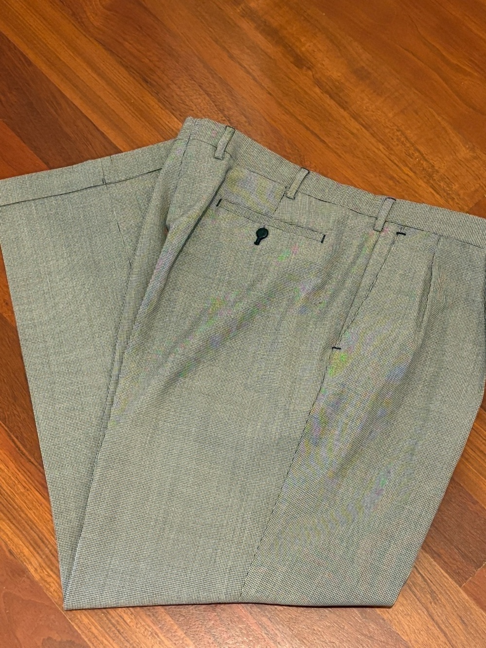Louis Raphael Tailored Houndstooth Dress Pants